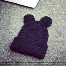 Load image into Gallery viewer, 3 Colors Cute Knitted Hat Female