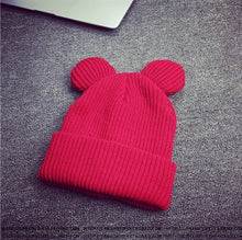 Load image into Gallery viewer, 3 Colors Cute Knitted Hat Female