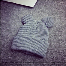 Load image into Gallery viewer, 3 Colors Cute Knitted Hat Female
